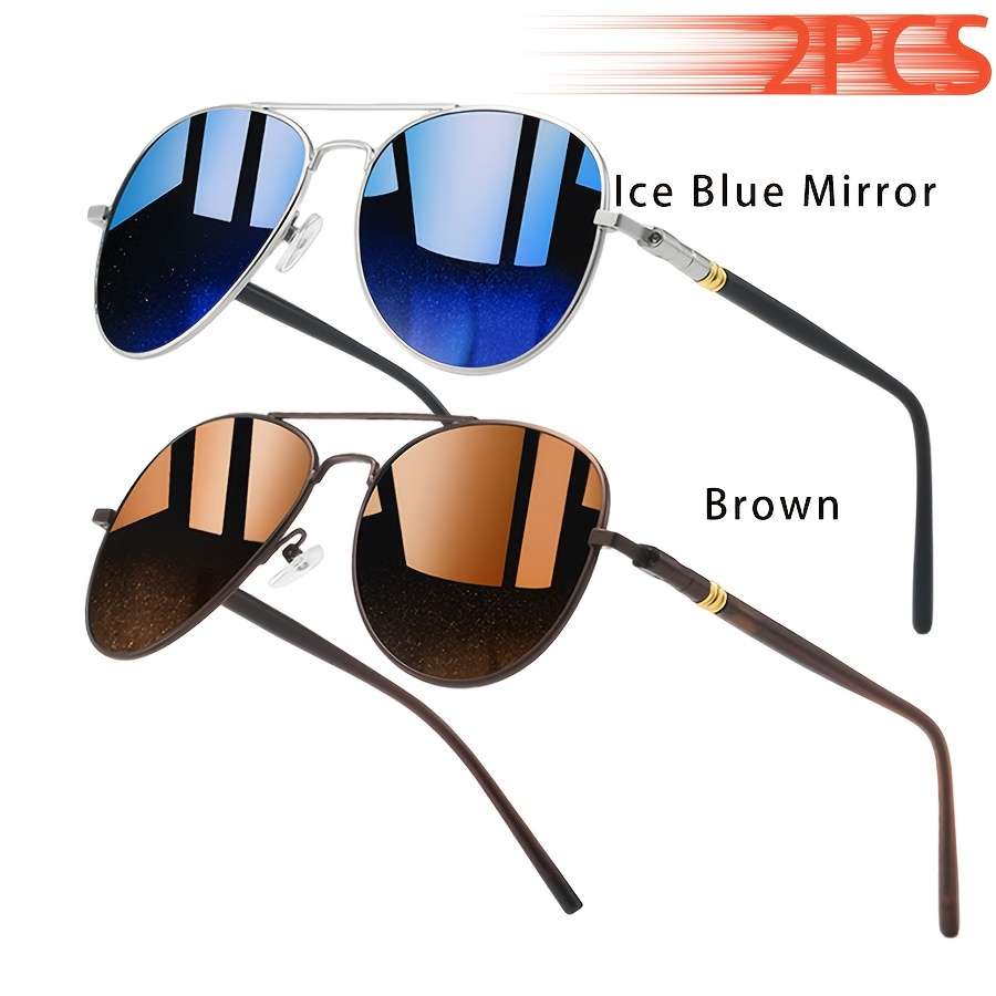Cycling Glasses Color 2Pcs Iceblue Brown