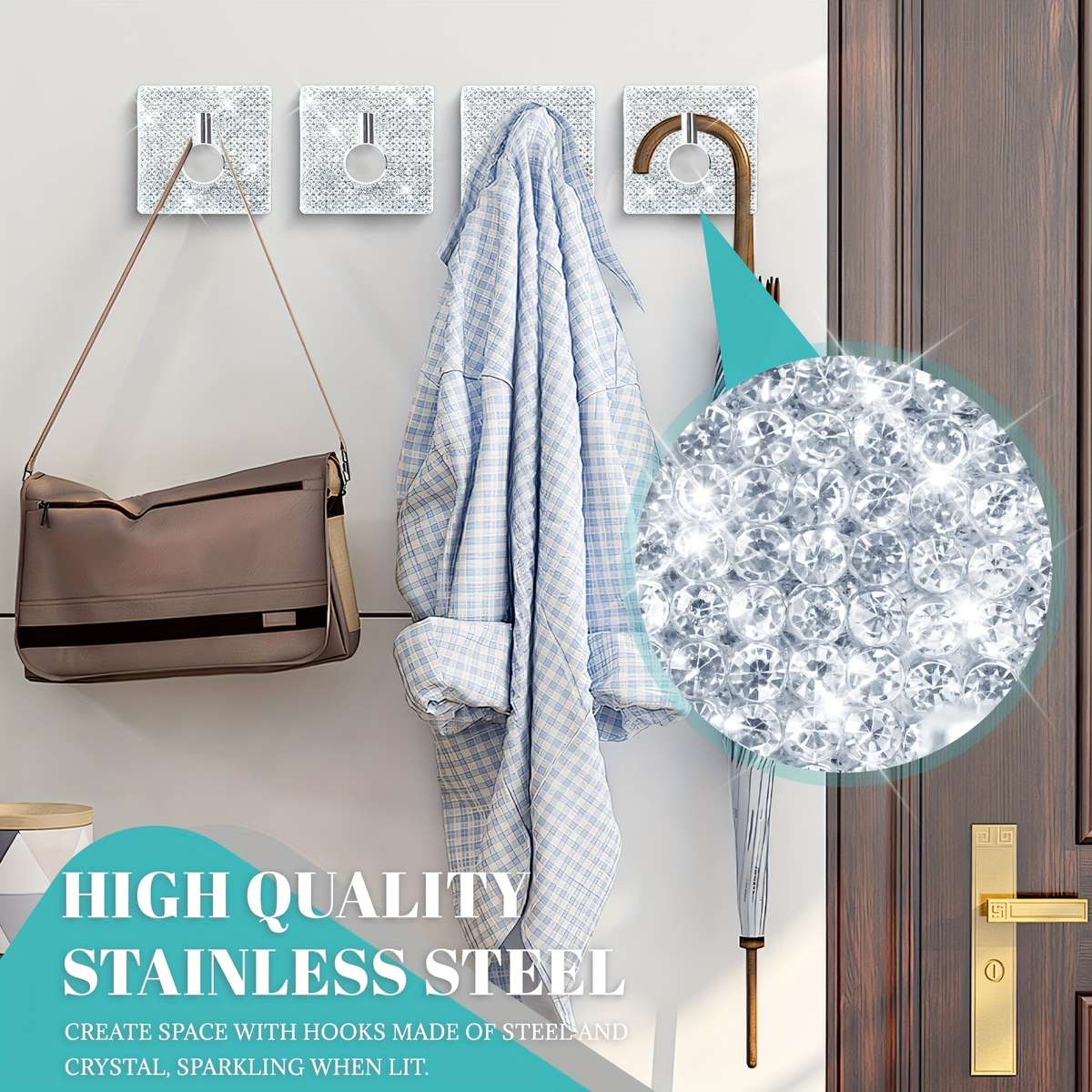 Hook Upquantity 2 Pack Studded Style