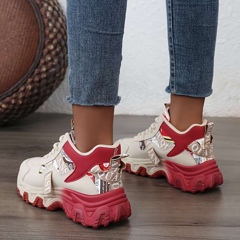 Women S Sneakers Color Red Sizeuk 7