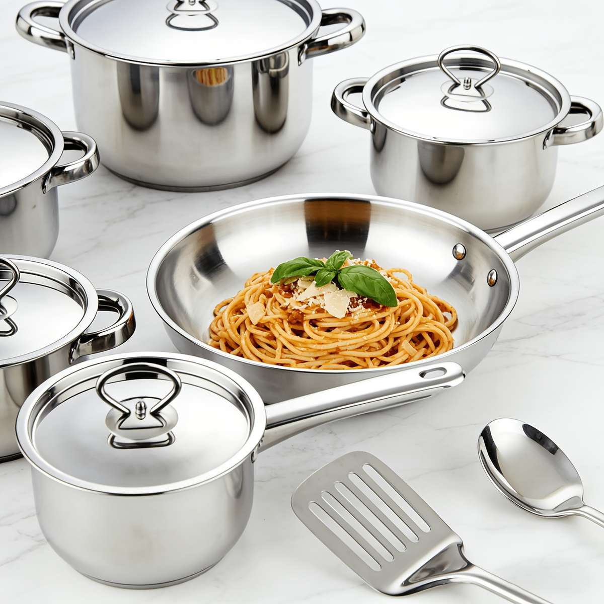 Cookware Pot Color Silvery