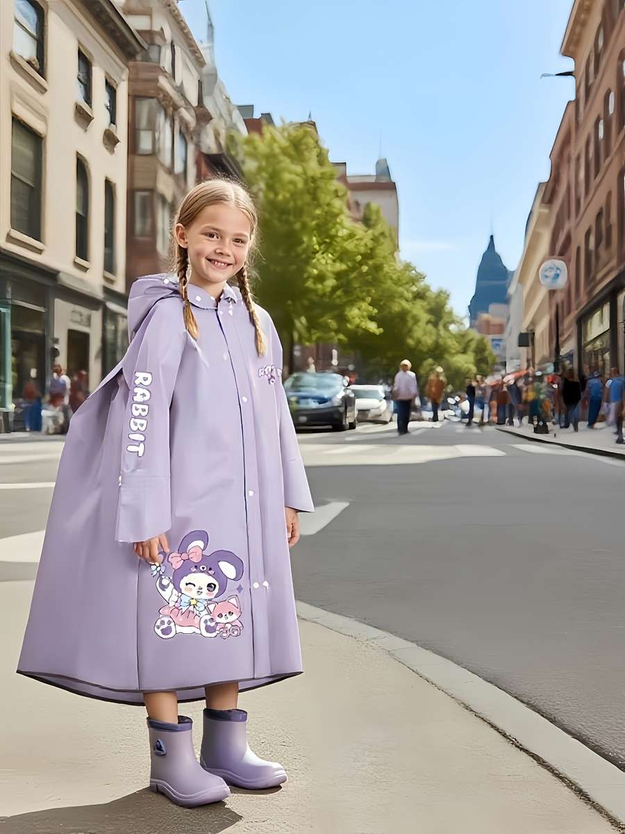 Raincoat Violet Size 910Y
