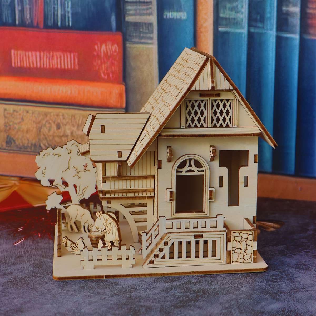 Building Toy Architectural Model Toy Set Items Farm Cottage