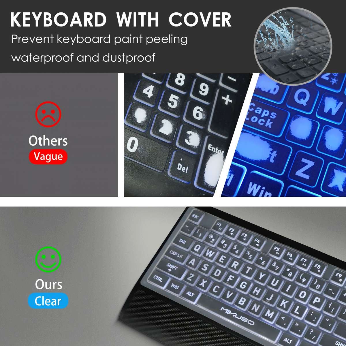 Large Font Wired Keyboard
