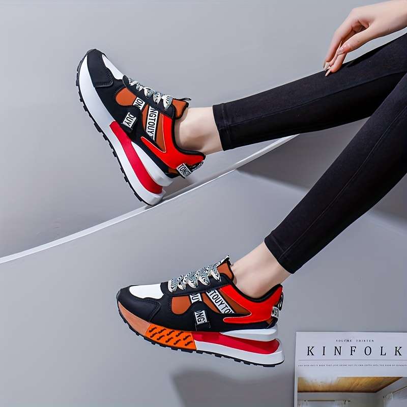 Women S Sneakers Color White Rose Red Sizeuk 3.5