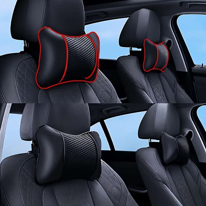 Car Seat Cushion 2Pcs Black