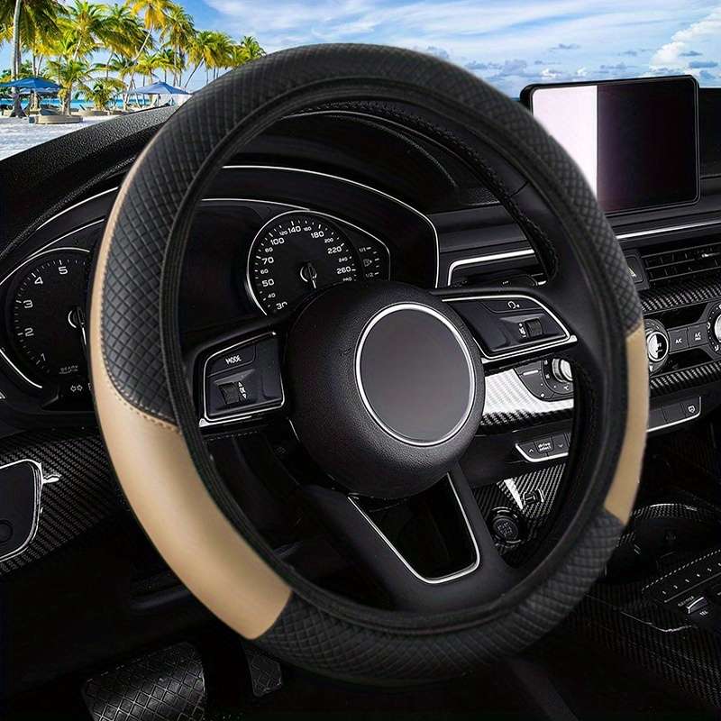Car Steering Wheel Cover Grey