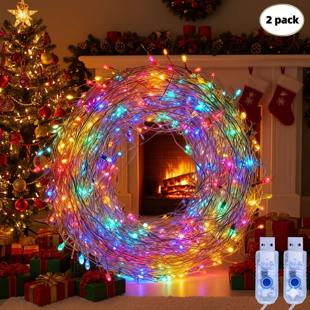 2Pc S Usb Christmas Crackle String