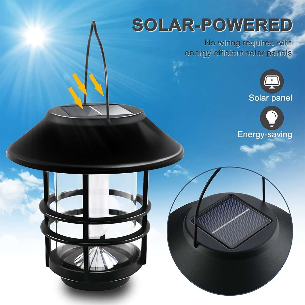 Solar Emergency Lights Quantity 2Pcs
