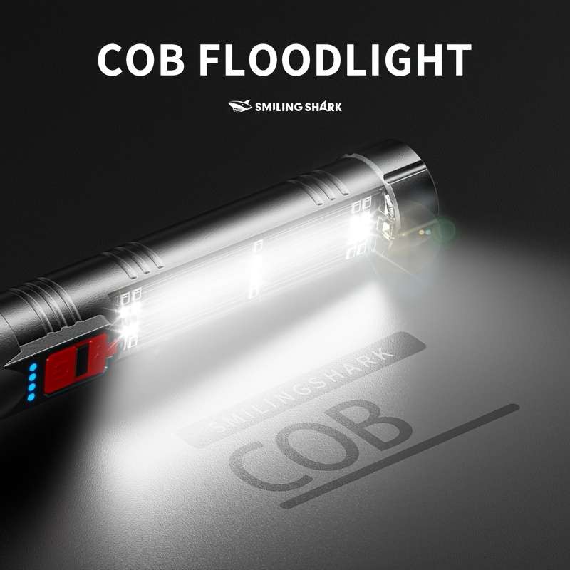 Professional Smiling Shark Emergency Torch Light Rechargeable Solar Travel