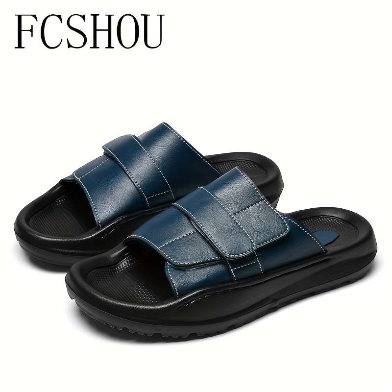 Men Slippers Summer Style Black Size Uk 9.5 To 10