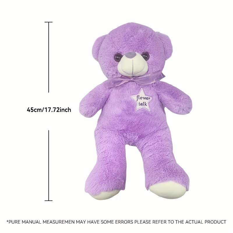 Plush Toys Quantity 1 Purple Bear