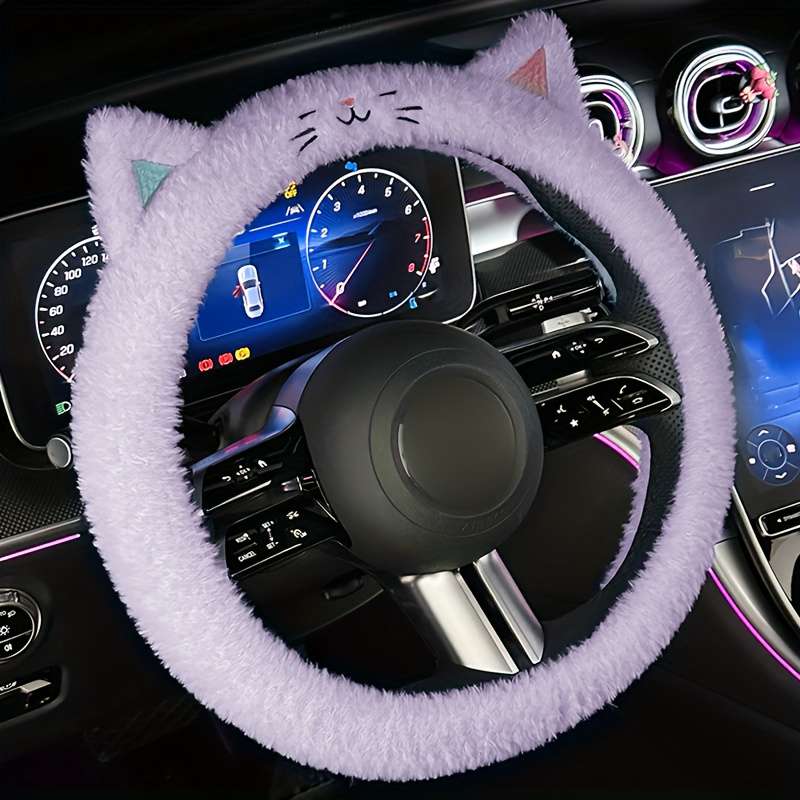 Car Steering Wheel Cover Blue Model Round