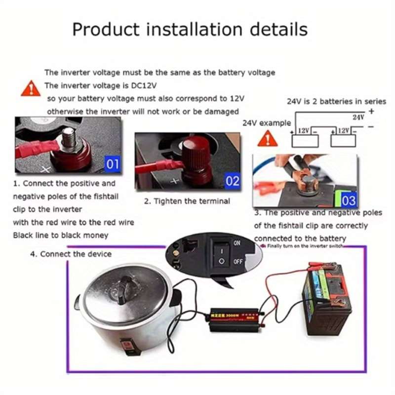 Inverter Model 2200W12Vgolden