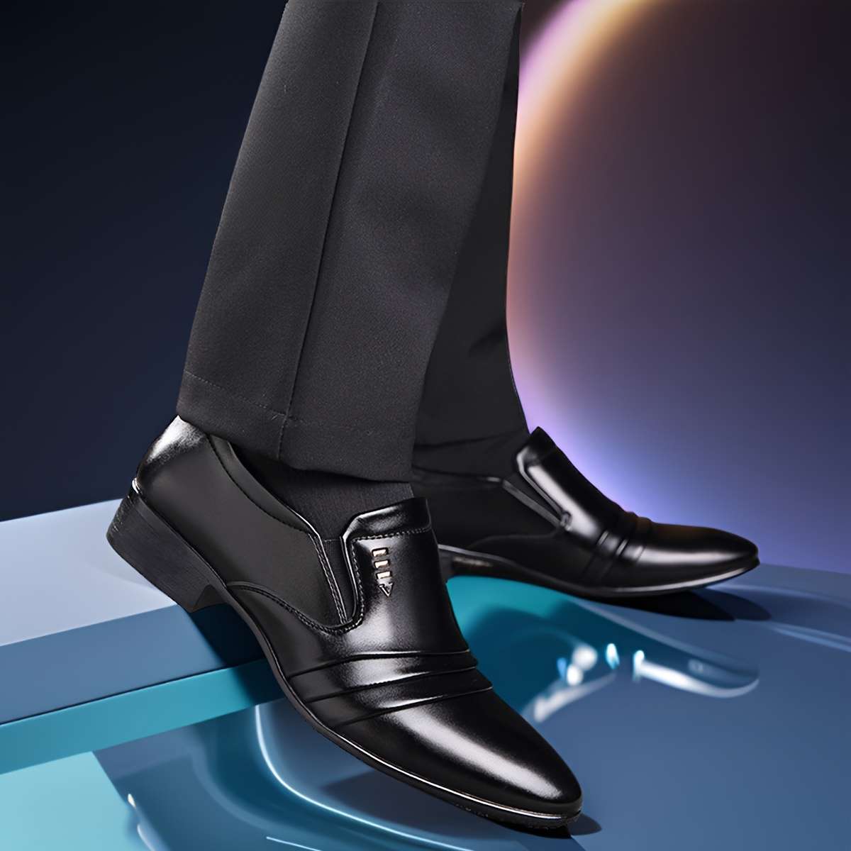 Mens Leather Shoes Color Black Sizeuk 11.5