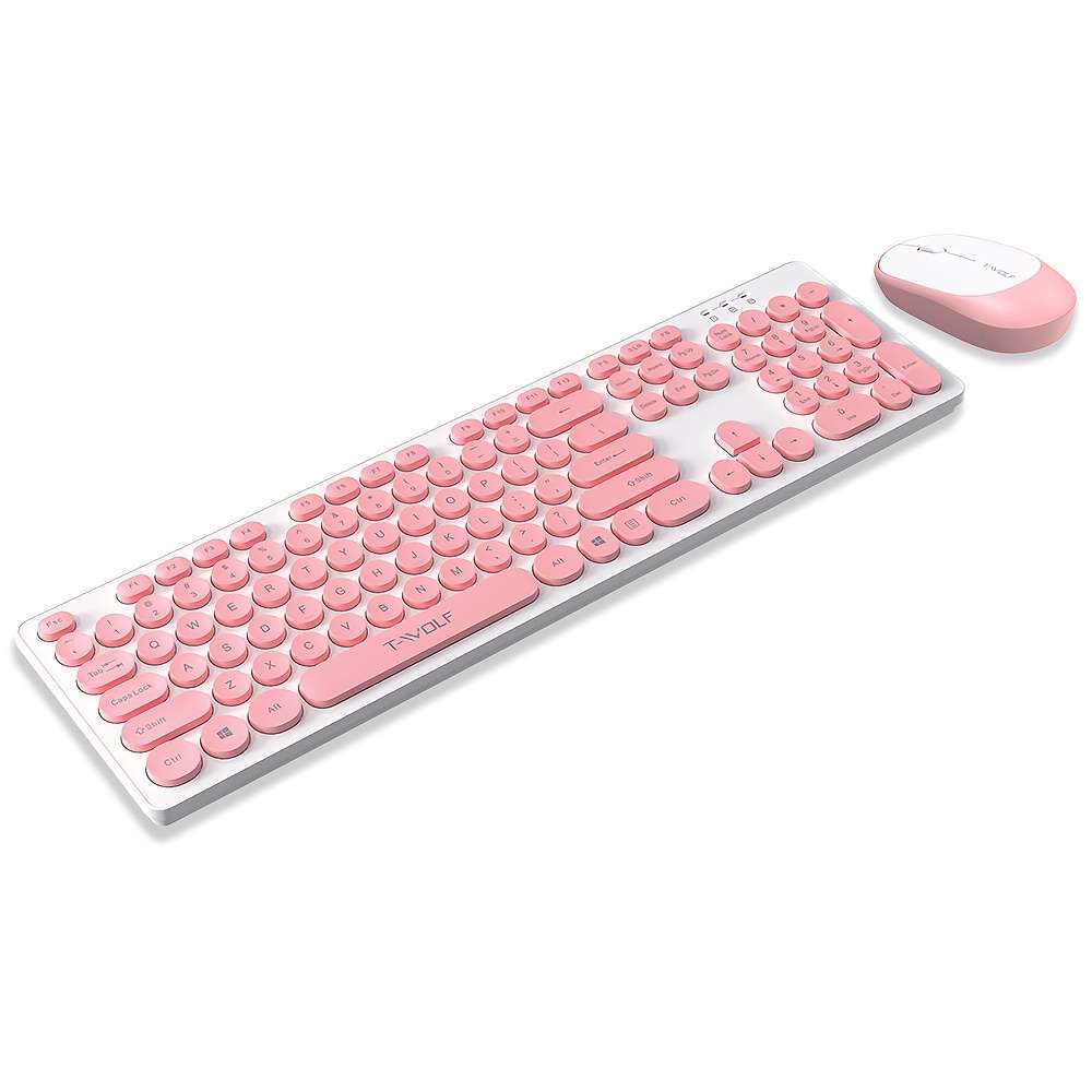 keyboard color Mint Green Style Wireless keyboard and mouse set