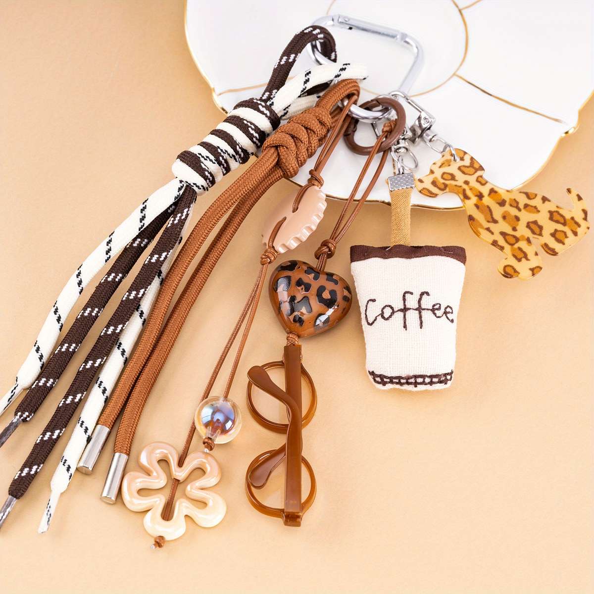 Keychain Ornament Color Brown