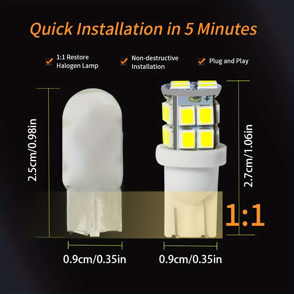 Car Lights Color White