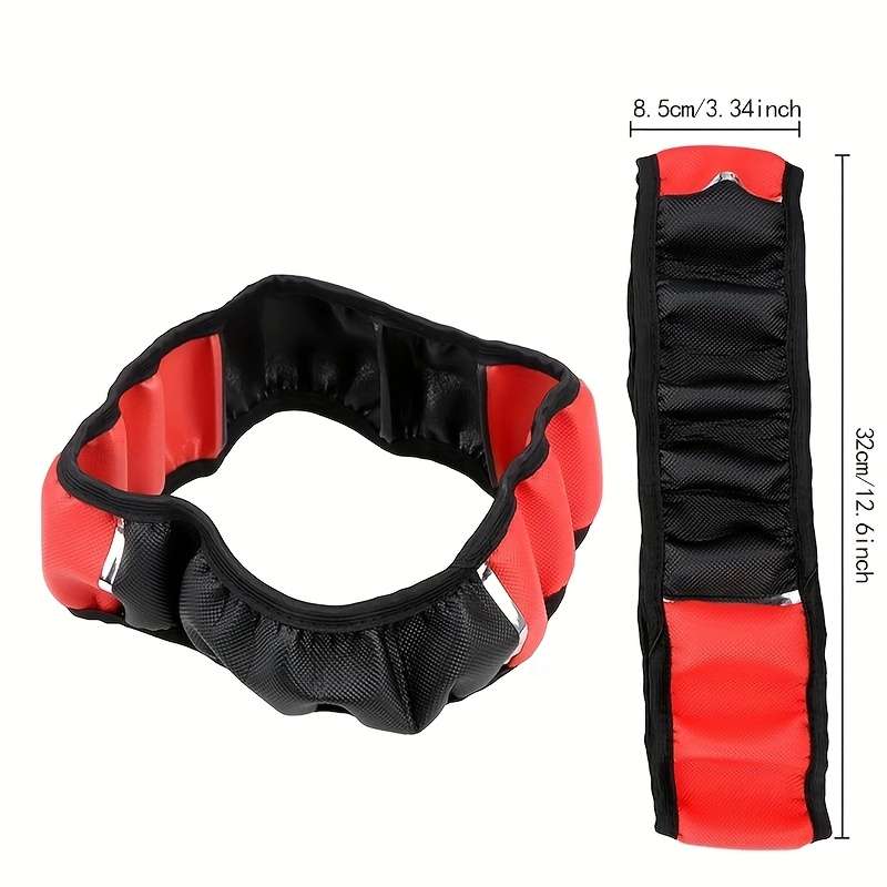 Car Steering Wheel Cover Black+Grey