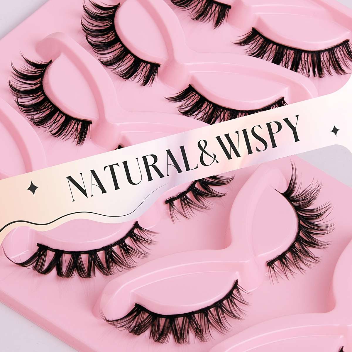 5 Pairs 3d C Curl Individual Lashes Style 5 12mm