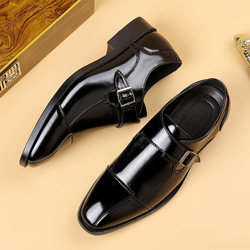 Mens Leather Shoes Color Black Sizeuk 6