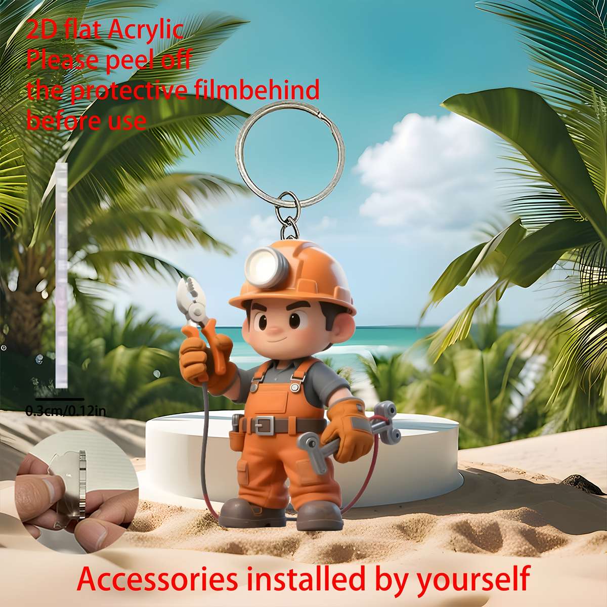 Keychain Ornament Size 5Cm