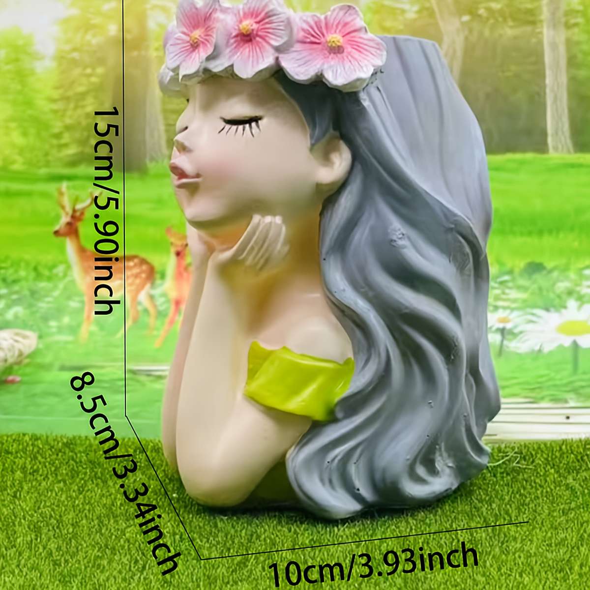 Flowerpotsize 10Cmx8 5Cmx15Cmcolor Green