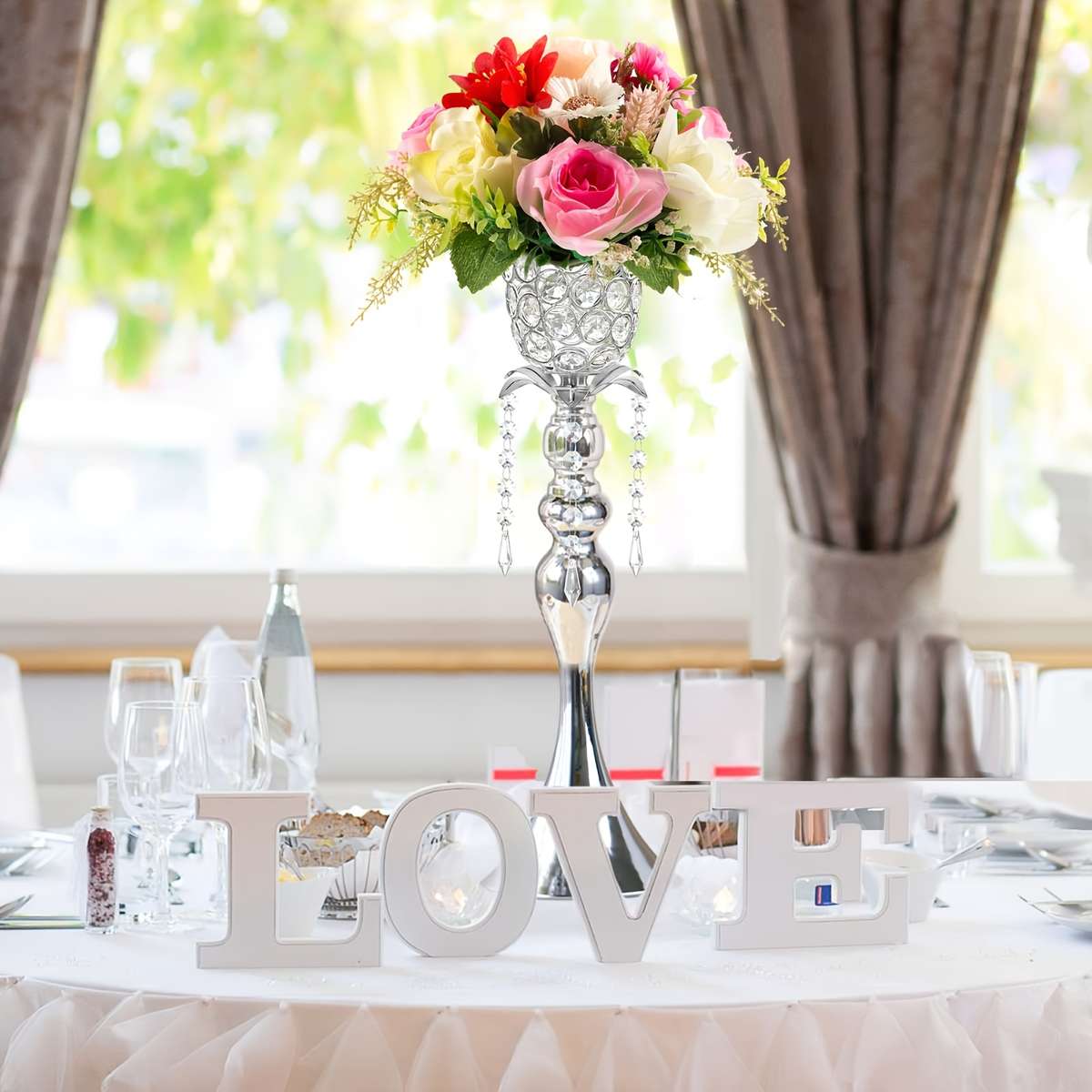 Wedding Supplies Color Silvery Quantity 2Pcs