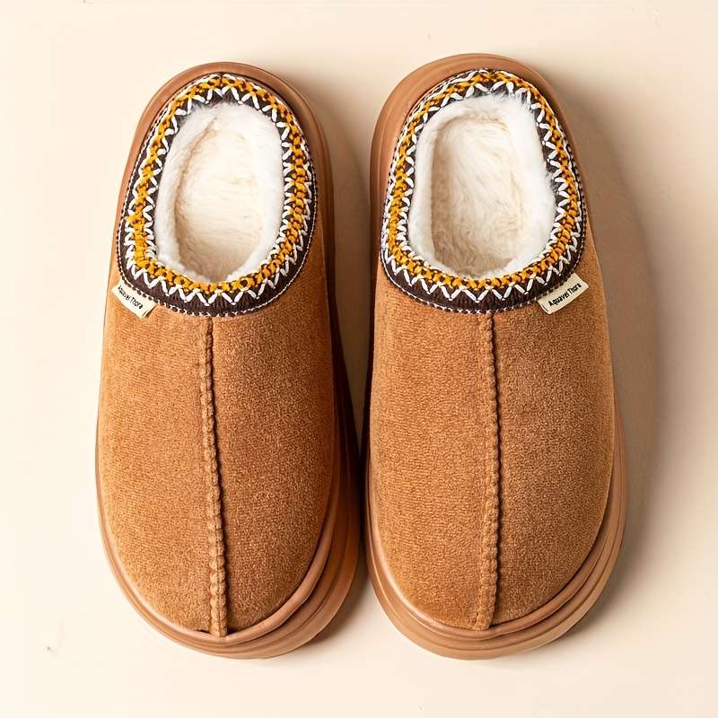 Cotton Slippers Color Camel Sizeuk 6.5-7