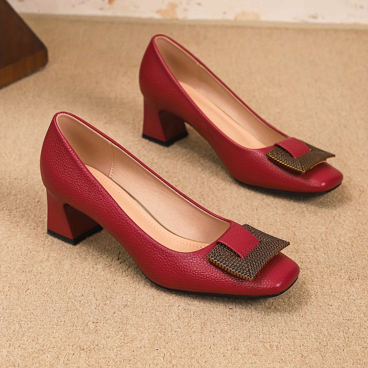 Women S High Heels Color Deep Red Sizeuk 6