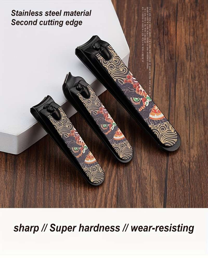 3pcs Set of Double-edged Super Hard Precision Steel Nail Clippers High Carbon Steel Sharp Nail