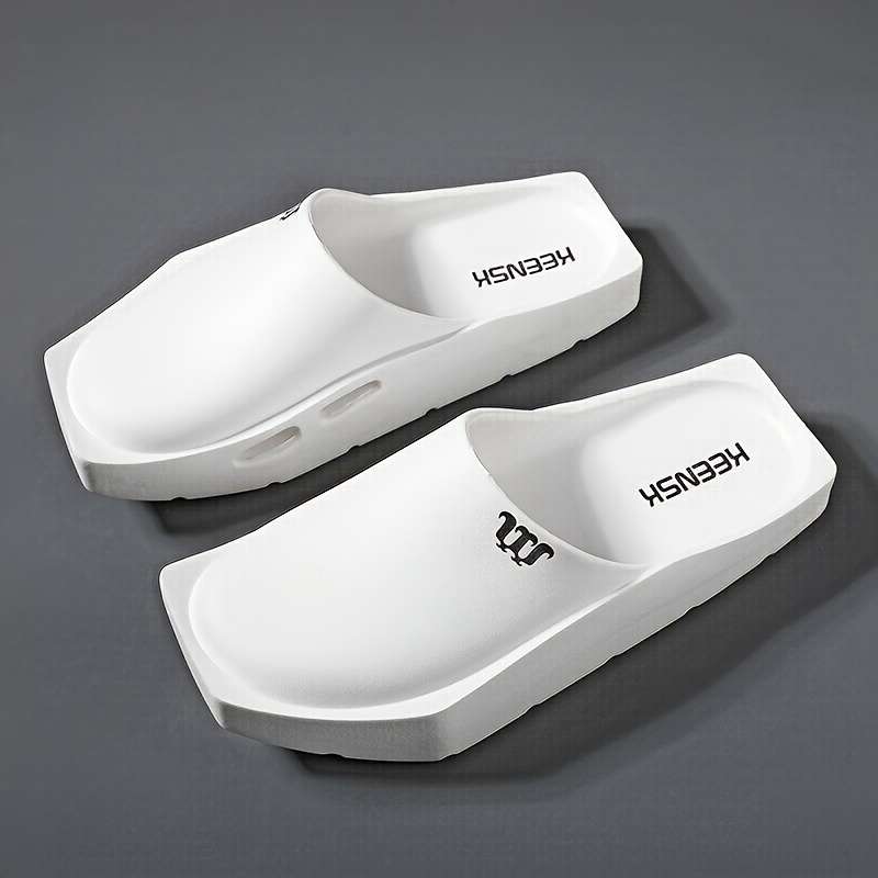 Men Slippers Summer Style White Size Uk 7