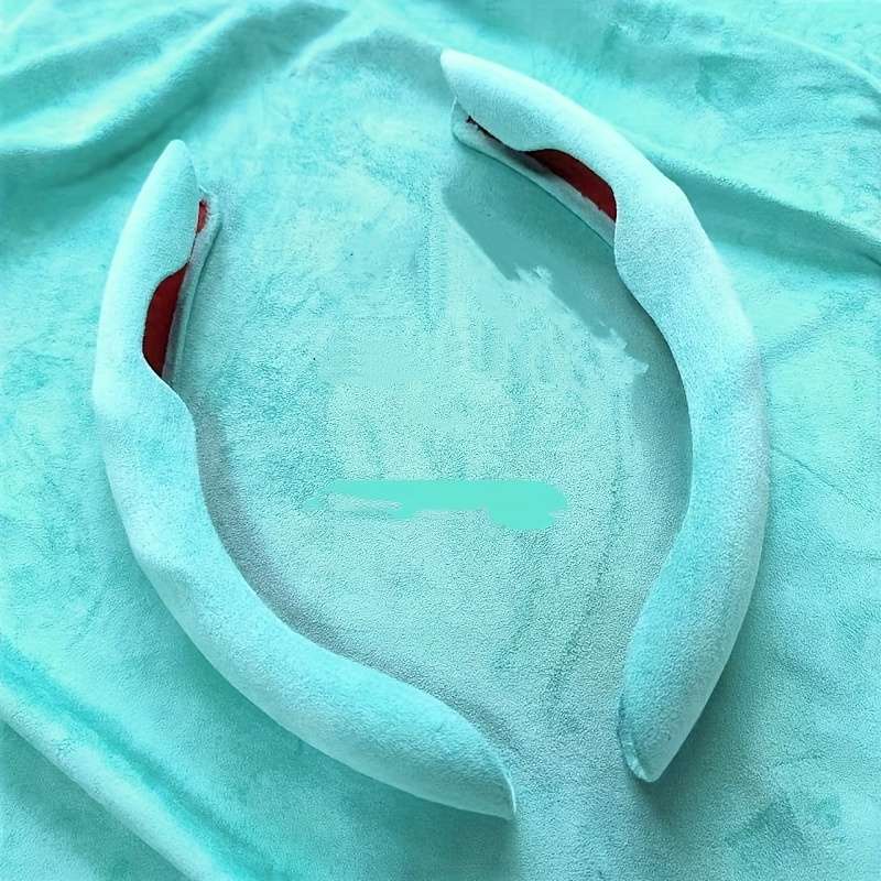 Car Steering Wheel Cover Dark Blue Left And Right Pair