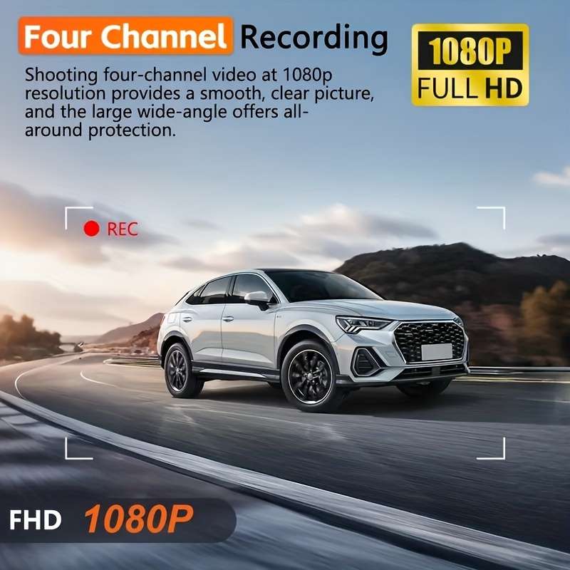 Dashcam Model Three Cameras On The Front  Left And Right Sides Of The Car Including 32G Card
