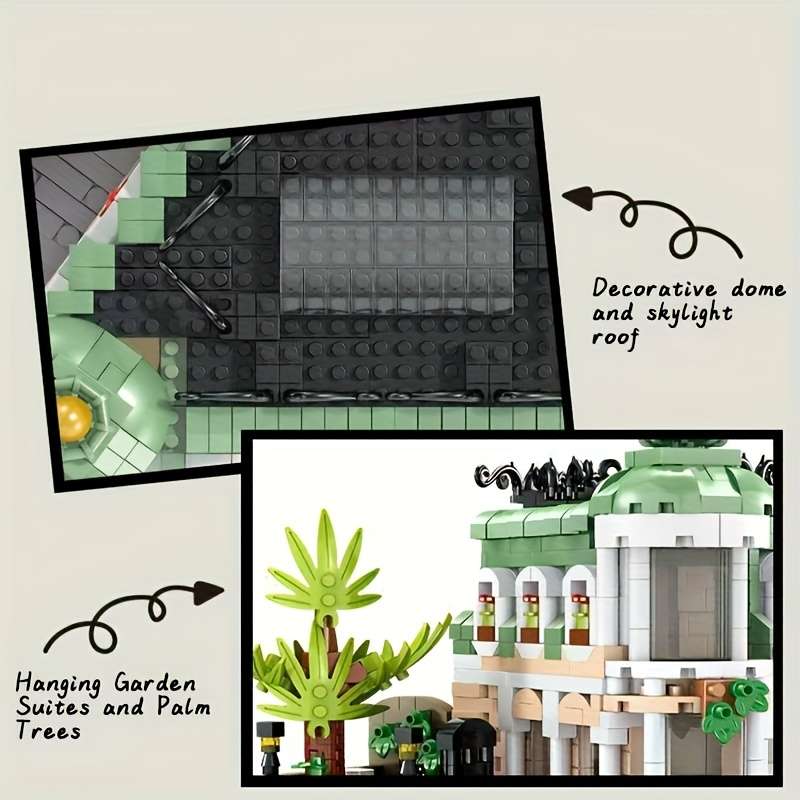 Building Toy Architectural Model Toy Set Quantity 1849Pcs