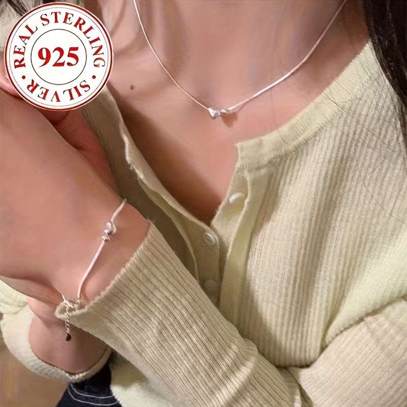 2Pcs Retro Plated S925 Round Snake Silver