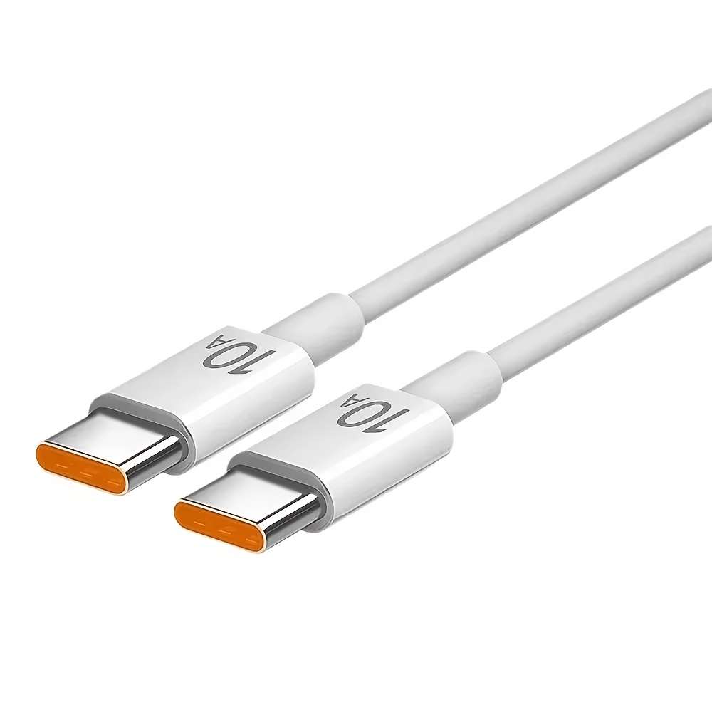 1pc120W 10A Dual Type-C Fast Charging Cable 100cm Compatible with iPhone 15 16 Pro MAX Samsung
