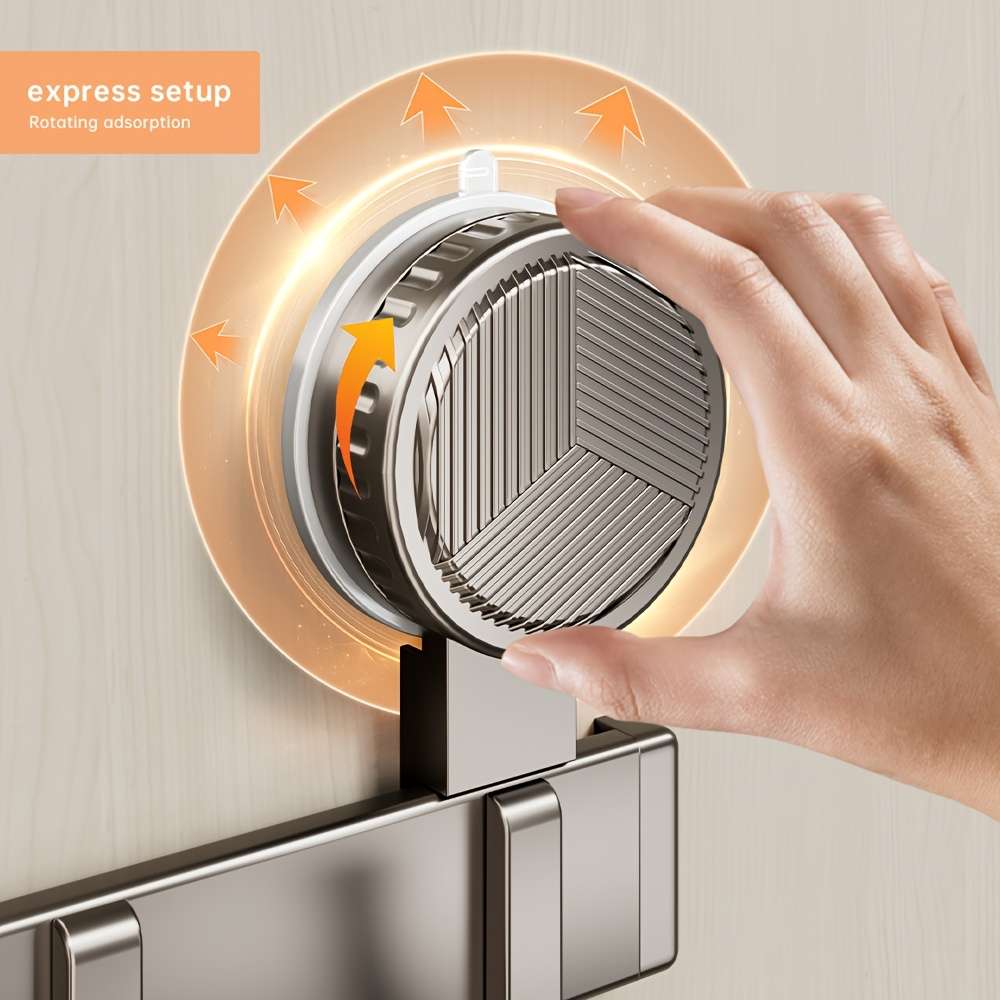 Bathroom Storage Rack Size Upgraded Suction Cupwall Hanging 7 Hooks