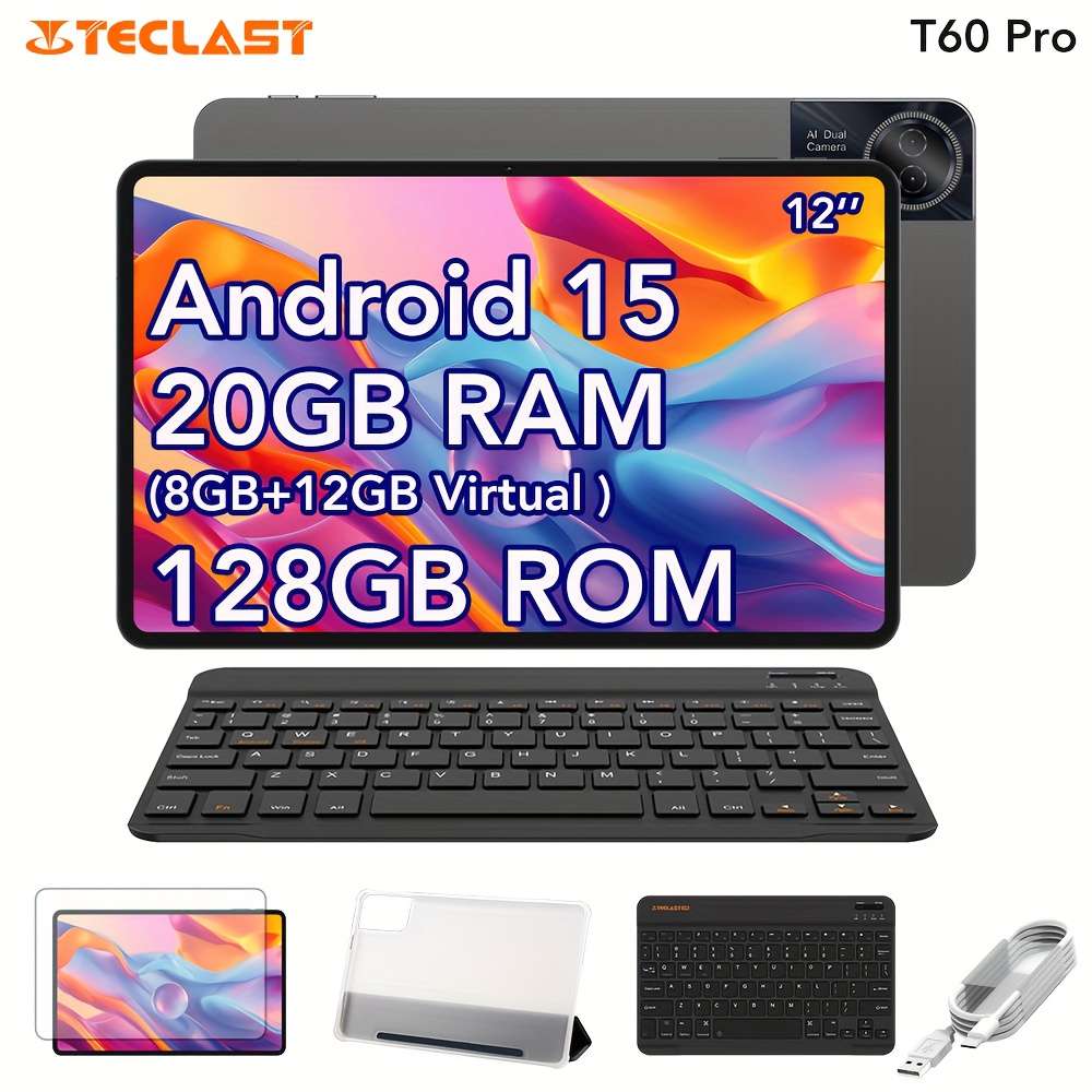 Premium Teclast T60 Pro Tablet For Students Fast Processing Speed 12 Inch 20Gb