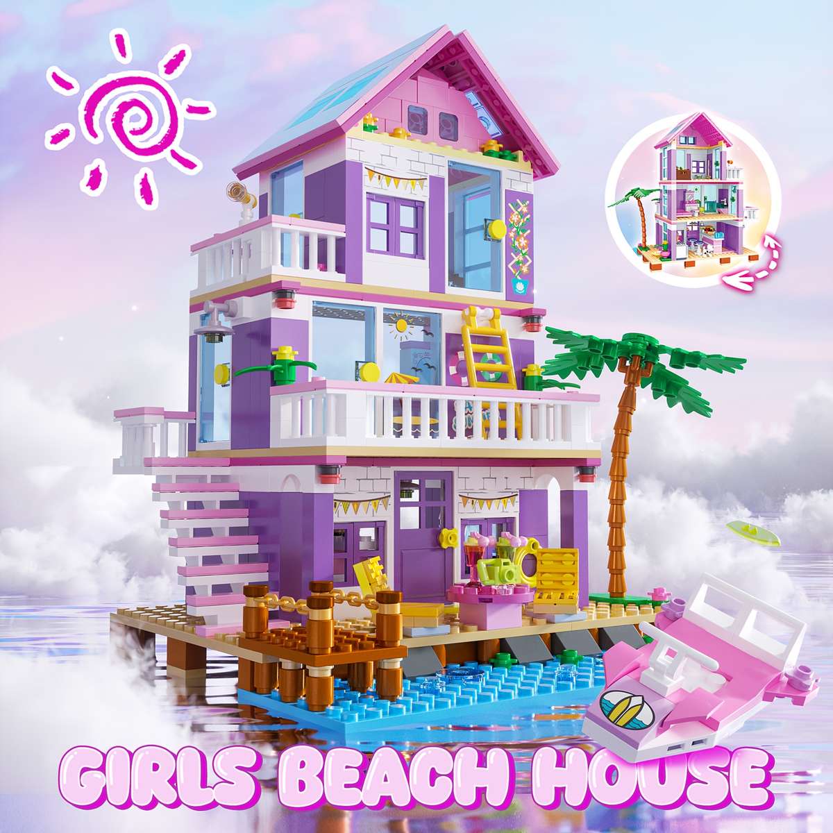 3D Building Model Puzzle Set Model C1004