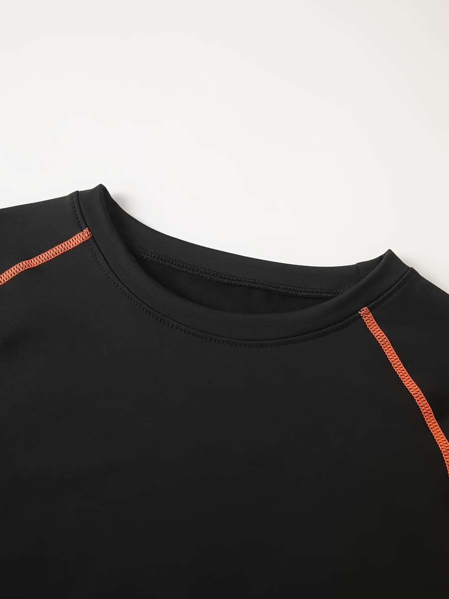 Thermal Underwear Color Black Blue Line Sizel