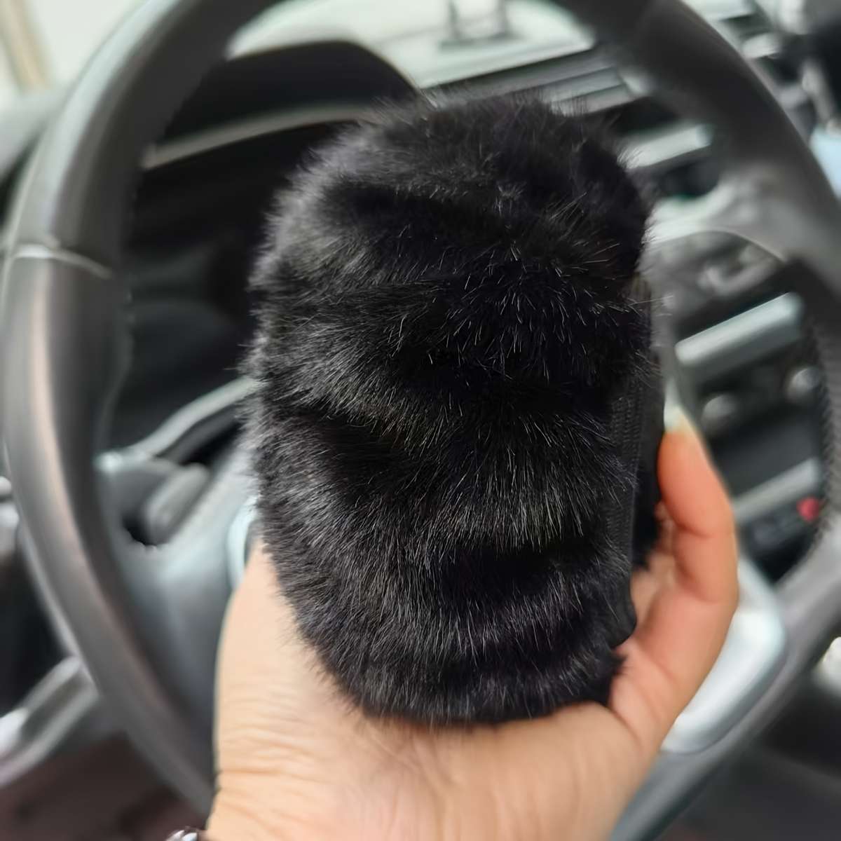 Car Steering Wheel Cover Grey