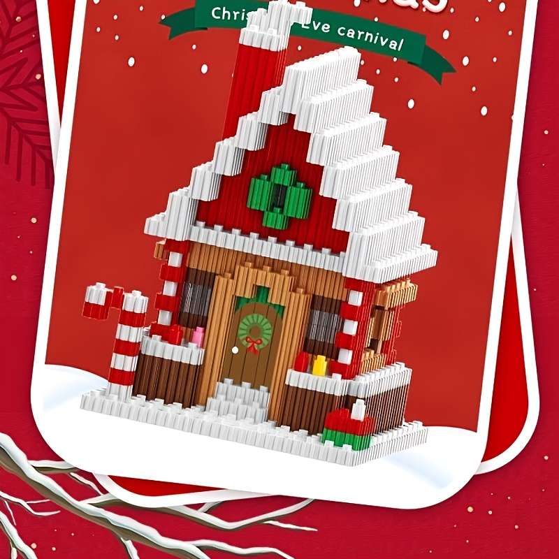 Building Toy Architectural Model Toy Set Model Christmas Combination Building Blocks