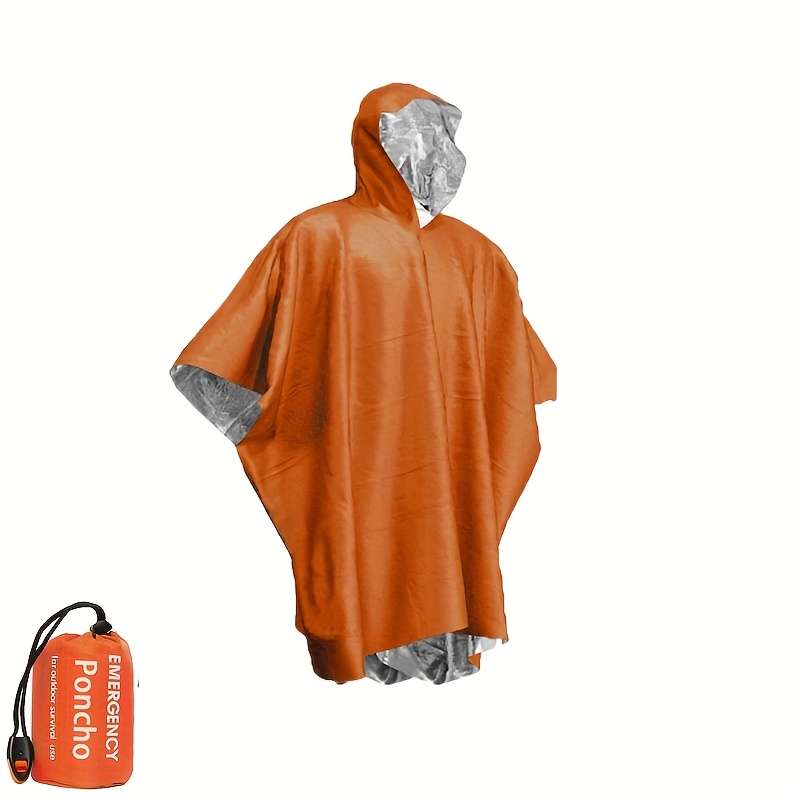 Raincoat 1 Green Raincoat  1 Green Drawstring Bag  Whistle