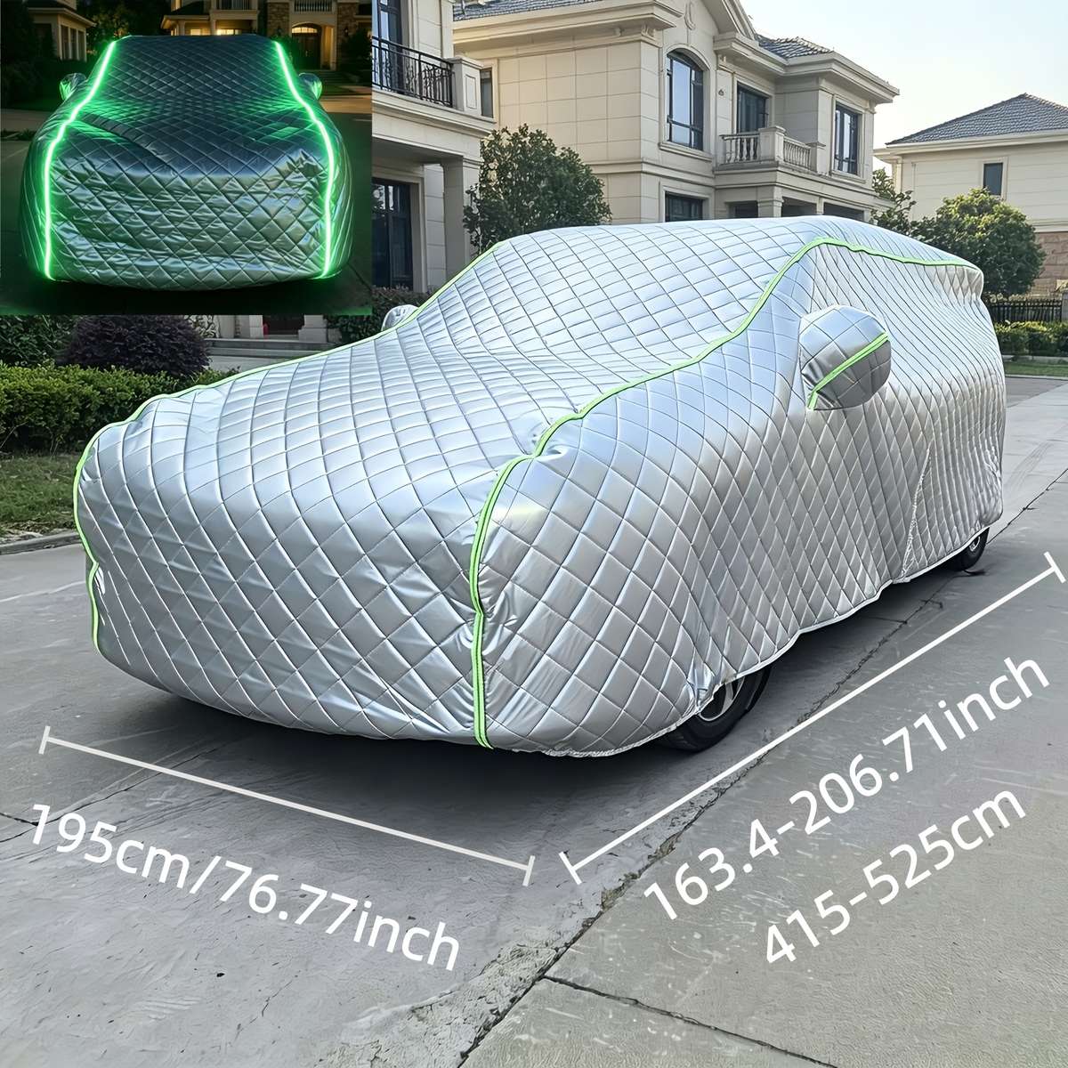 Car Cover Color Silvery Gray Size 5.0 5.25Meter