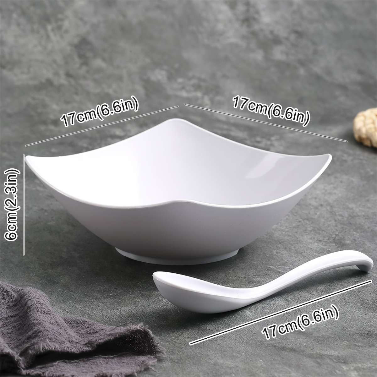 Bowl Color Red Model2Pcs 1 Bowl  1 Spoon