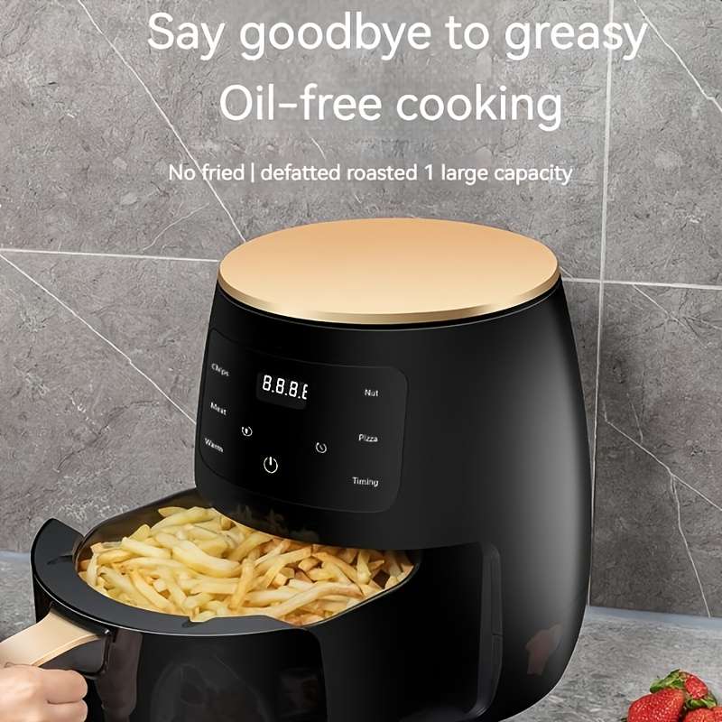 6L Large Capacity Air Fryer With Led Display Digital Panel