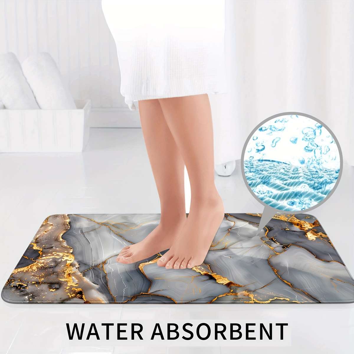 Floor Mats Size 45X75Cm 3Pcs Set
