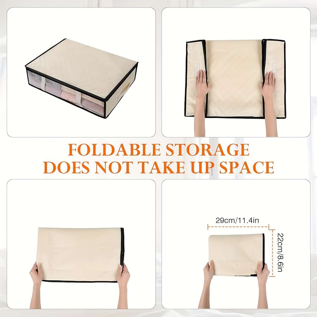 2 Pack Beige Small Moving Bags Heavy Foldable Beige Size M 2 Pack 60Cm X 45Cm X