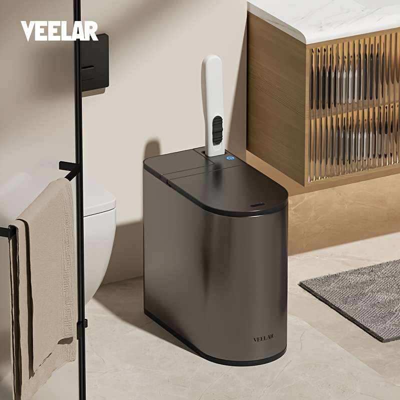Garbage Can Items Volcanic Grey 7L1.85 Gallon Styleintegrated Design