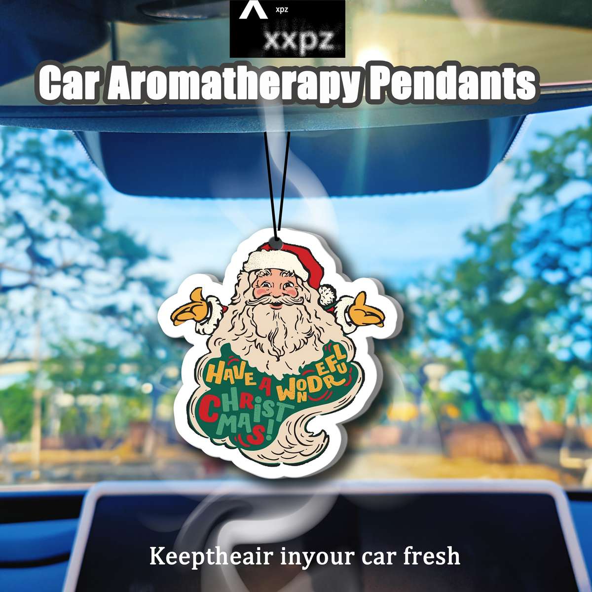 Car Interior Decor Scent: Lavenderstyle Santa 5 Pcs Flavors